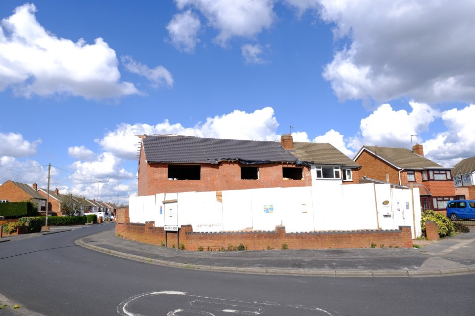 He demolished the building and erected a new, four-bed property