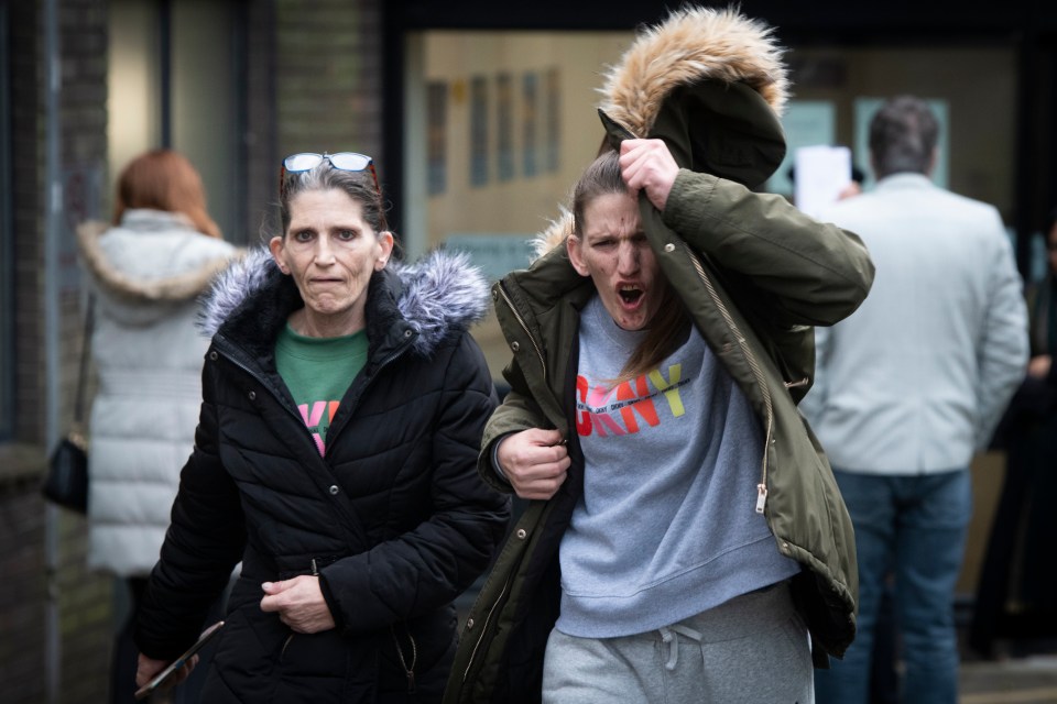 Karen Briggs and Emma Beach, daughter and granddaughter of late Coronation Street star Johnny Briggs, assaulted two other women