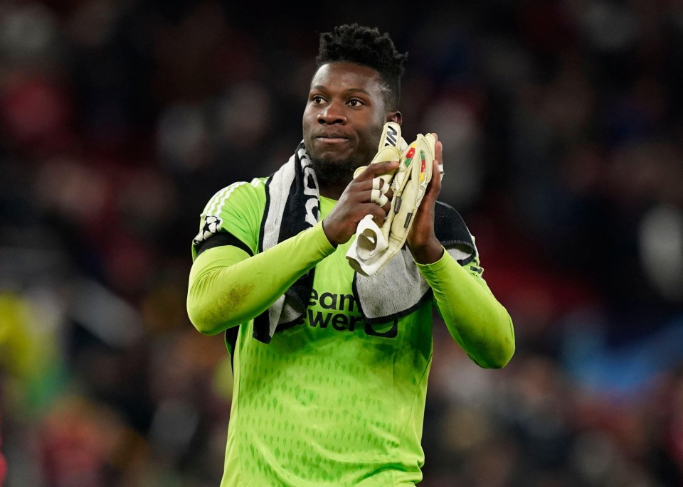 Garnacho posted a snap of his teammates celebrating with keeper Andre Onana