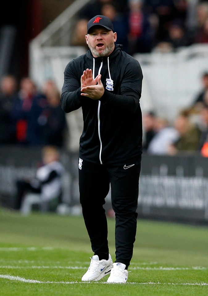 Birmingham fans were not impressed with Rooney's first line-up