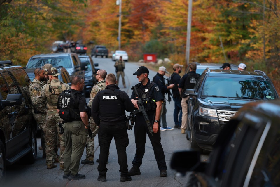 A massive manhunt is underway to find the suspect who remains at-large