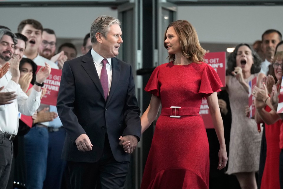 Labour party leader, Sir Keir Starmer and his wife, Victoria, arrive ahead of the leader’s speech on the third day of the Labour Party conference