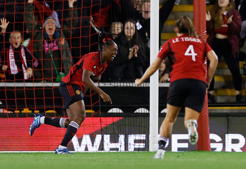 Melvine Malard bagged her second goal for Manchester United this term moments after being subbed on against Paris Saint-Germain