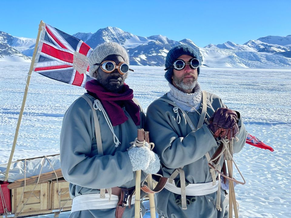 Dwayne Fields and Ben Fogle in Antarctica