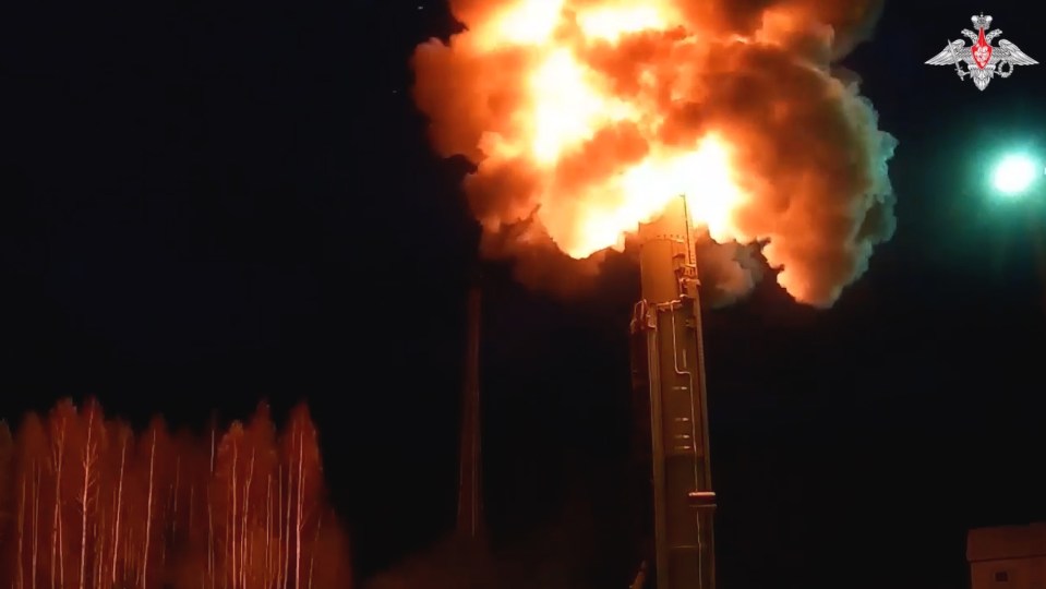 The launch was part of an apocalyptic attack drill on the West