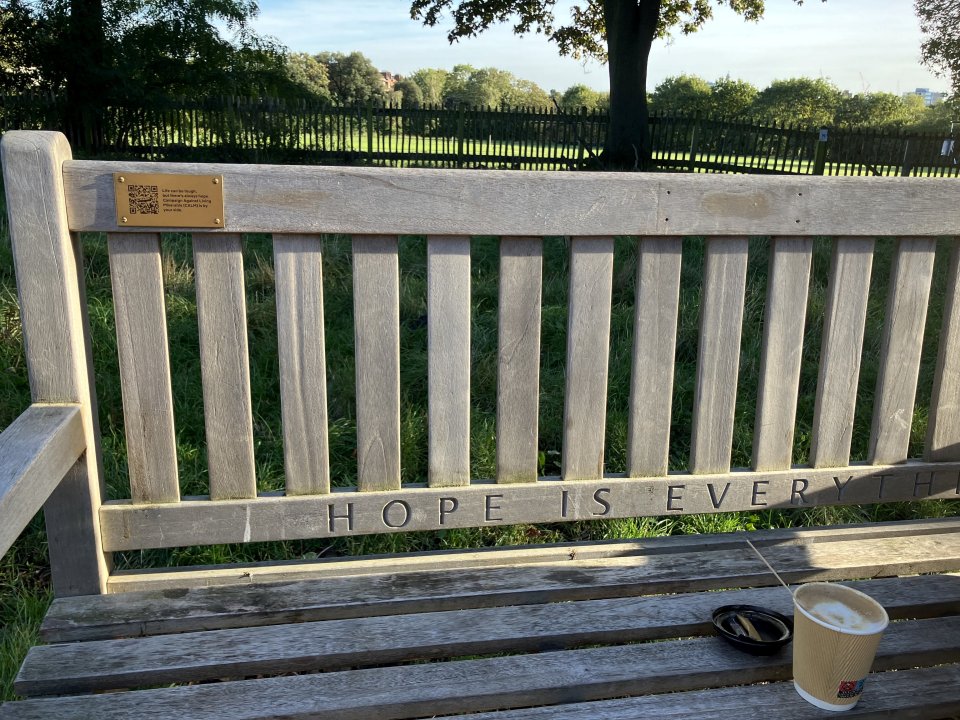 The Hampstead Heath bench is one of 25 located around the UK