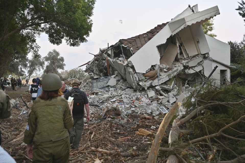 The destruction that lay in the wake of Hamas rampage of terror on the town