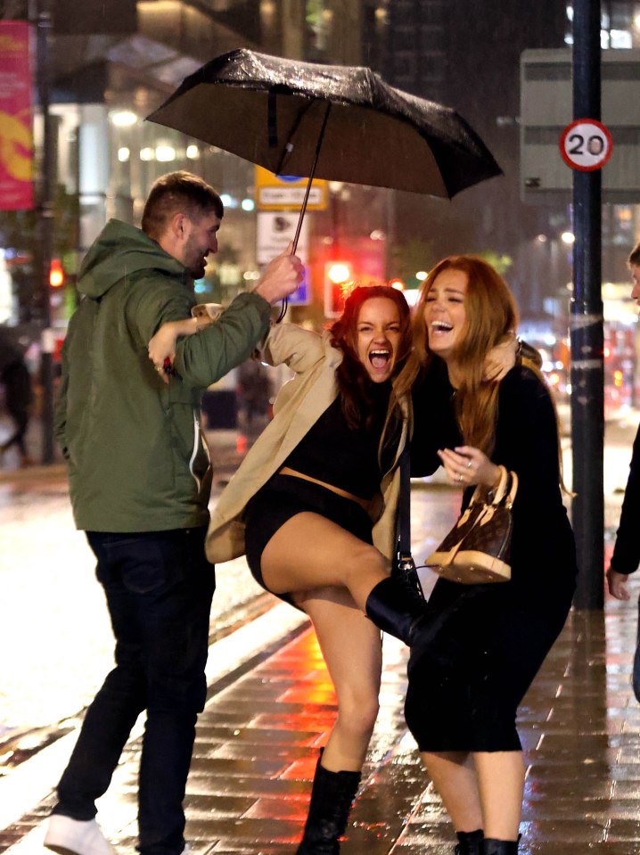 Despite the storm, revellers in Leeds still partied on Friday