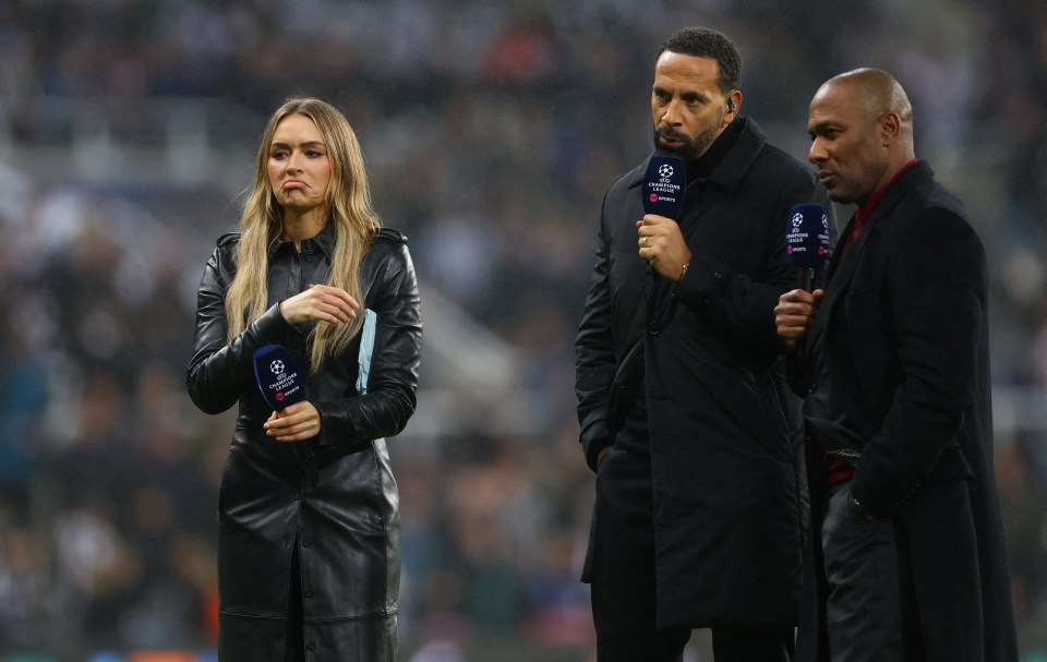 The presenter worked alongside Rio Ferdinand and Les Ferdinand this week