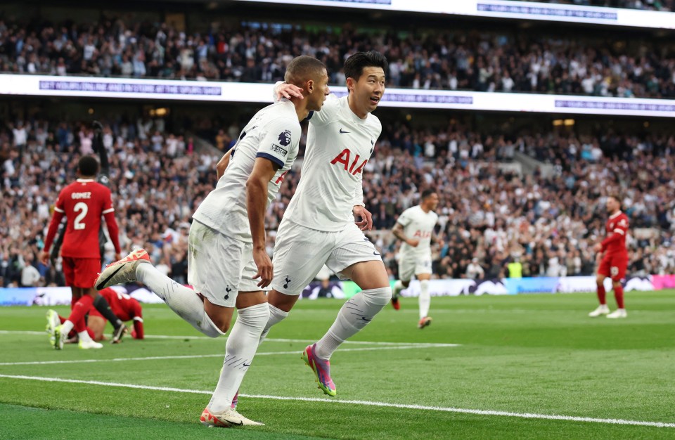 Son Heung-Min compounded Liverpool's misery two minutes by firing Spurs ahead