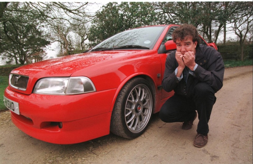 Jeremy Clarkson and his Volvo in 1998