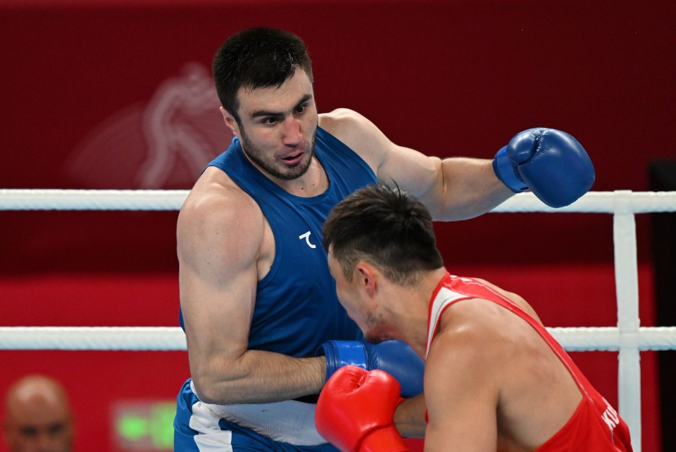 Bakhodir Jalolov of Uzbekistan during the Asian Games