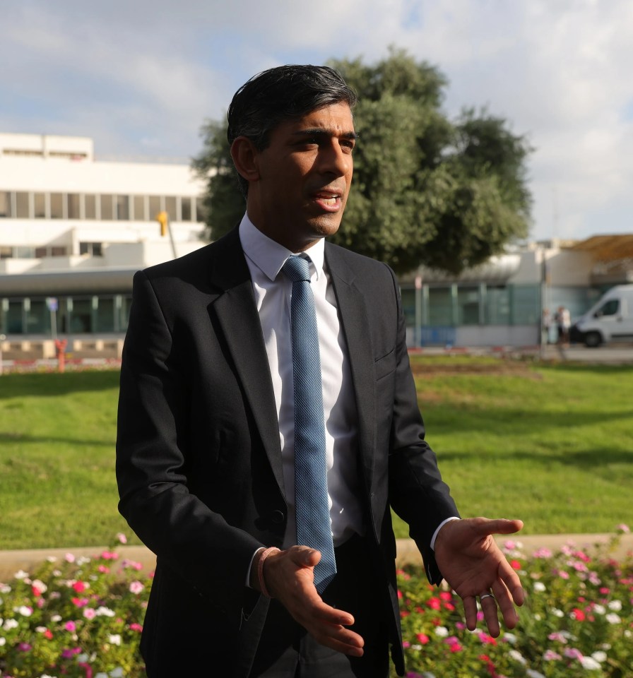 Rishi Sunak arrived at Israel’s Ben Gurion International Airport this morning