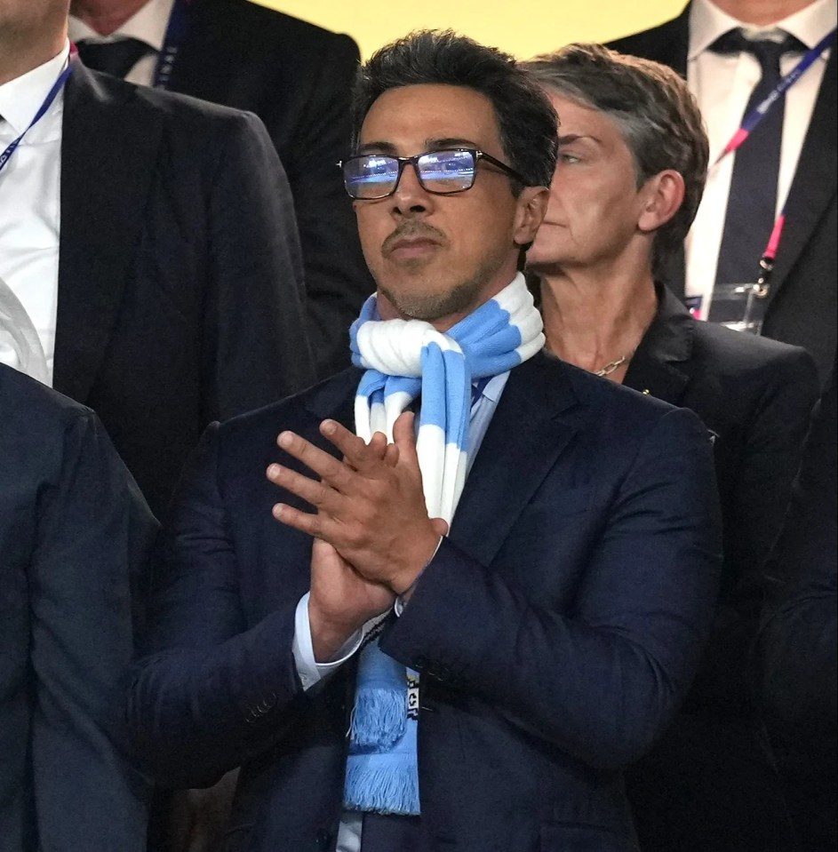 Manchester City are owned by Sheikh Mansour who is set to inherit a whopping £560bn