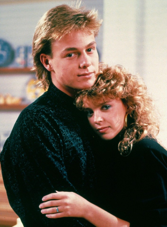 Donovan with Kylie Minogue on Neighbours in 1985