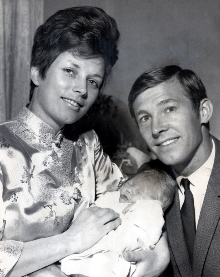 Sir Alex and Cathy pictured in 1968 with their first son Mark