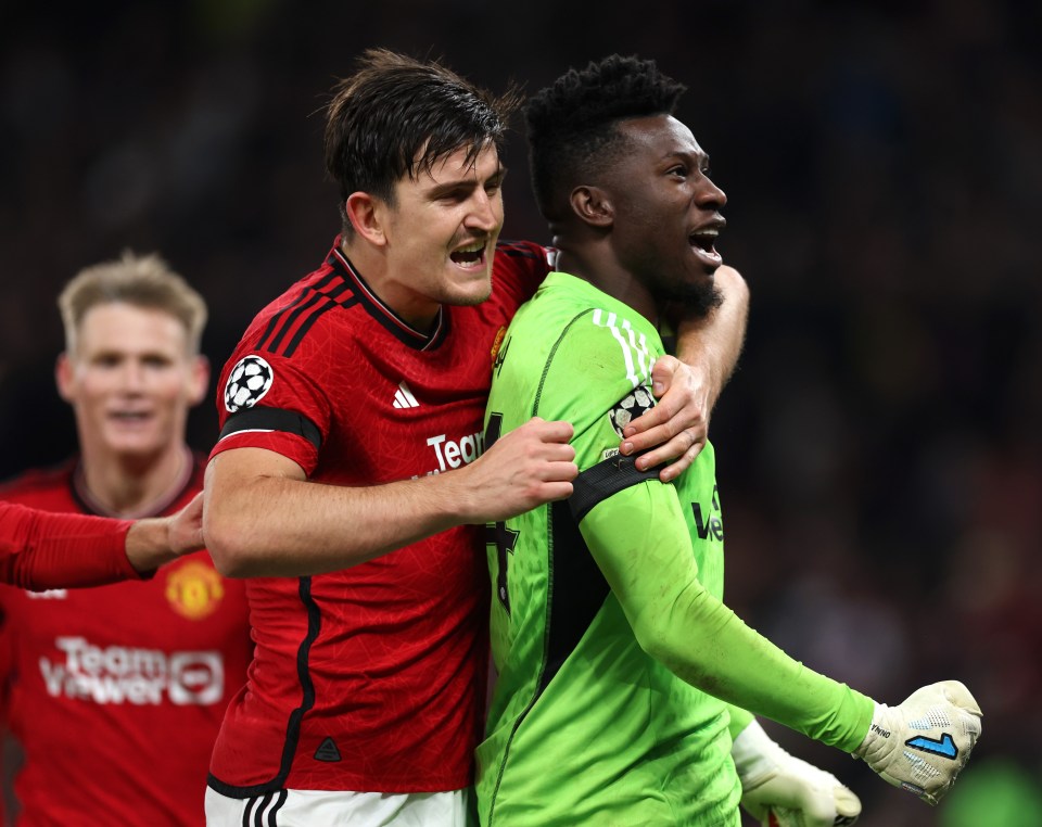 Andre Onana and Harry Maguire were the unlikely heroes for Manchester United