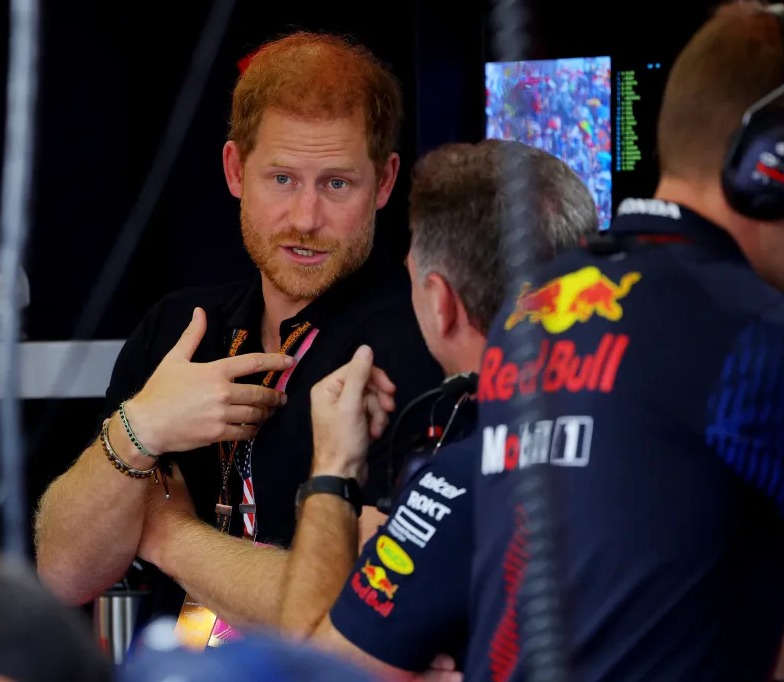 Harry was last seen in public at the US Grand Prix and chatted to Red Bull boss Christian Horner