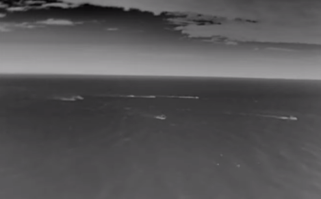 Video showed troops making the 222-mile journey across the Black Sea from Vylkove