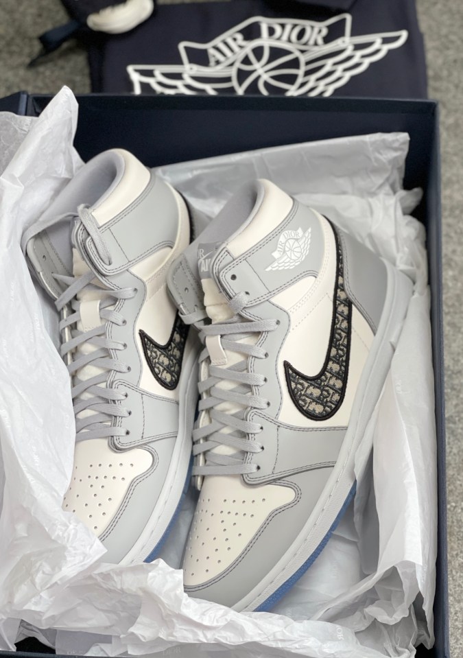 Somner Bogard began his business selling shoes, including these exclusive Dior x Air Jordan trainers that cost between £5k-£10k