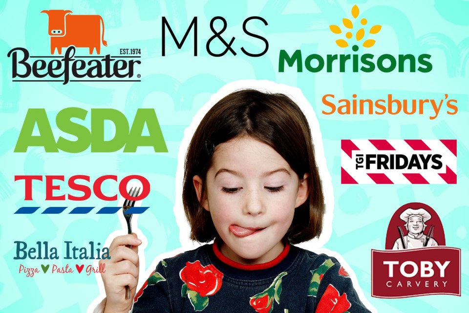 There are quite a few places where you can get a good deal on a kid's meal this half-term