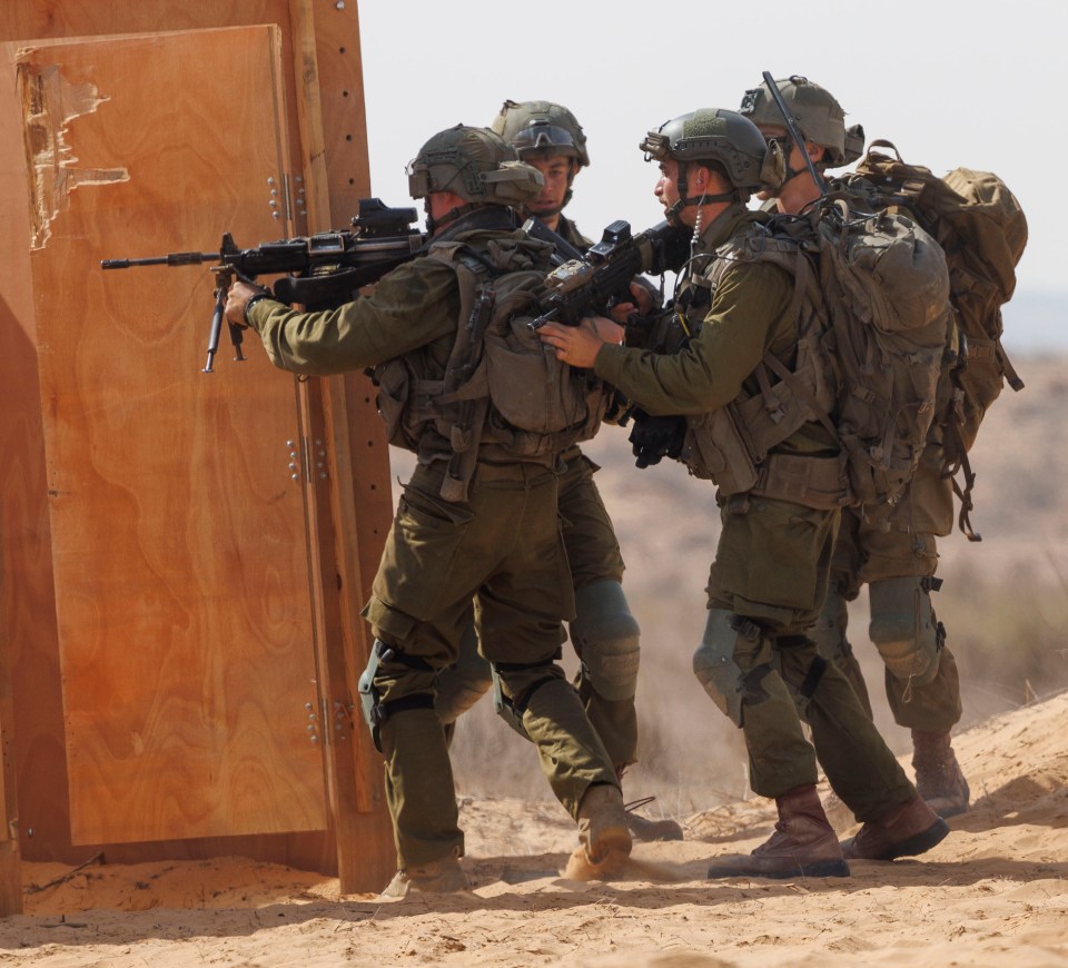 The Nahal Infantry brigade practicing room clearances in a special recently built facility