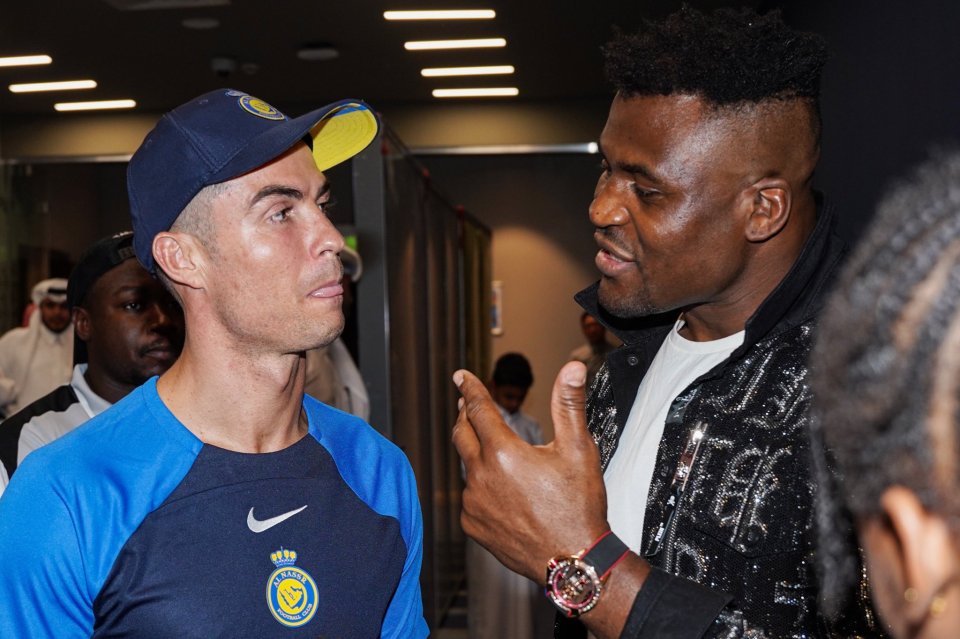 Footie icon Cristiano Ronaldo will be in attendance to watch pal Ngannou in action