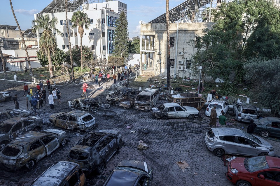 Photos of the aftermath suggest it was not an airstrike as there is just a small crater