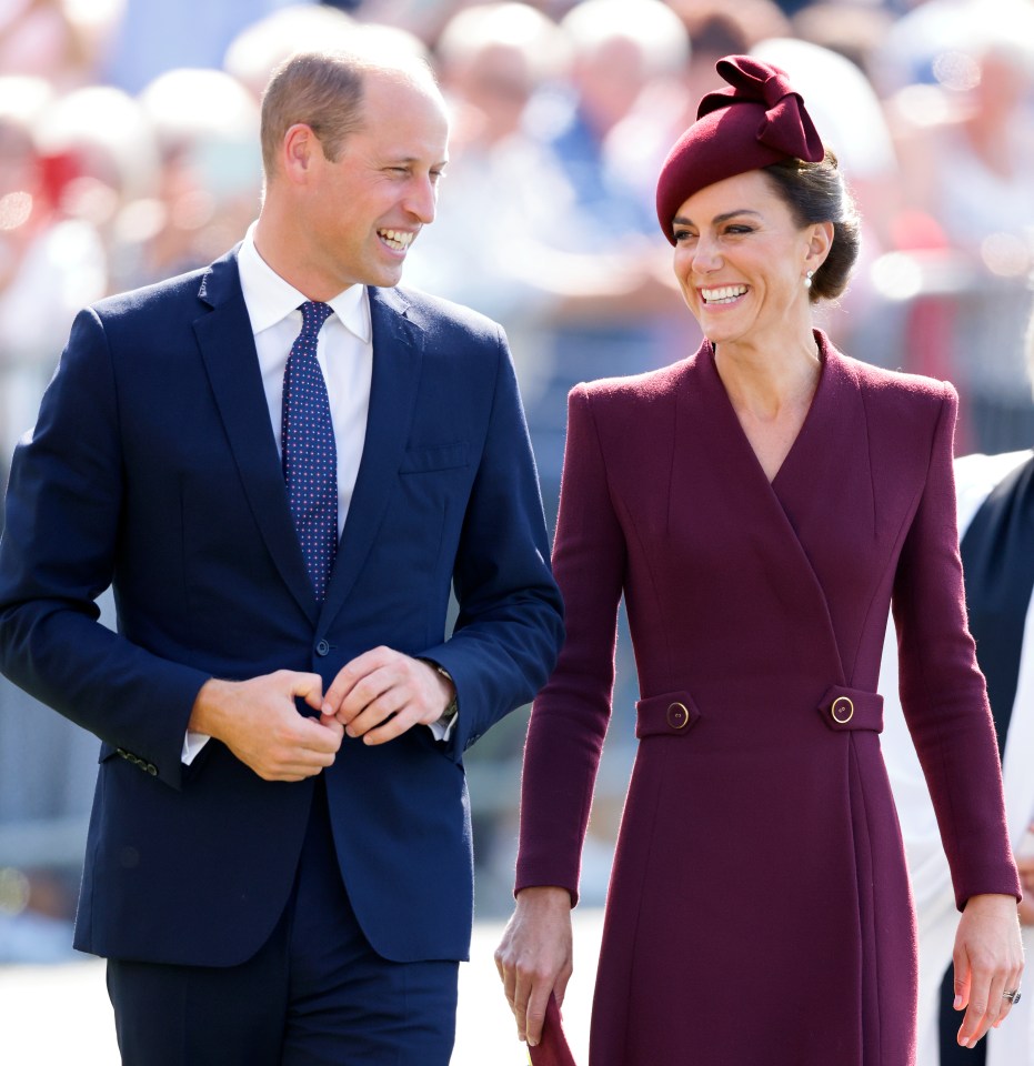 ST DAVIDS, UNITED KINGDOM - SEPTEMBER 08: (EMBARGOED FOR PUBLICATION IN UK NEWSPAPERS UNTIL 24 HOURS AFTER CREATE DATE AND TIME) Prince William, Prince of Wales and Catherine, Princess of Wales attend a service to commemorate the life of Her Late Majesty Queen Elizabeth II at St Davids Cathedral on September 8, 2023 in St Davids, Wales. Queen Elizabeth II passed away at her Balmoral Castle, her private Scottish residence, on September 8th 2022. This brought to an end her 70-year reign, the longest of a British monarch. Her funeral was held at Westminster Abbey on 19 September and she is buried in St George's Chapel at Windsor Castle. (Photo by Max Mumby/Indigo/Getty Images)