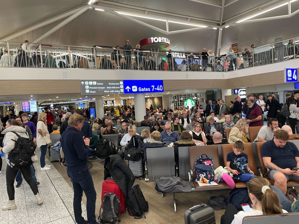 Dozens of flights out of Bristol Airport have been delayed by hours