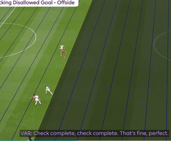 VAR incorrectly communicated a 'check complete' decision to the on-field referee