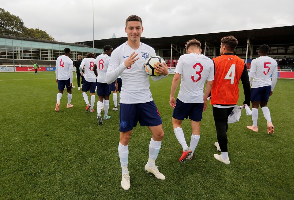 Stephen Walker scored a hat-trick for England U19s against Macedonia