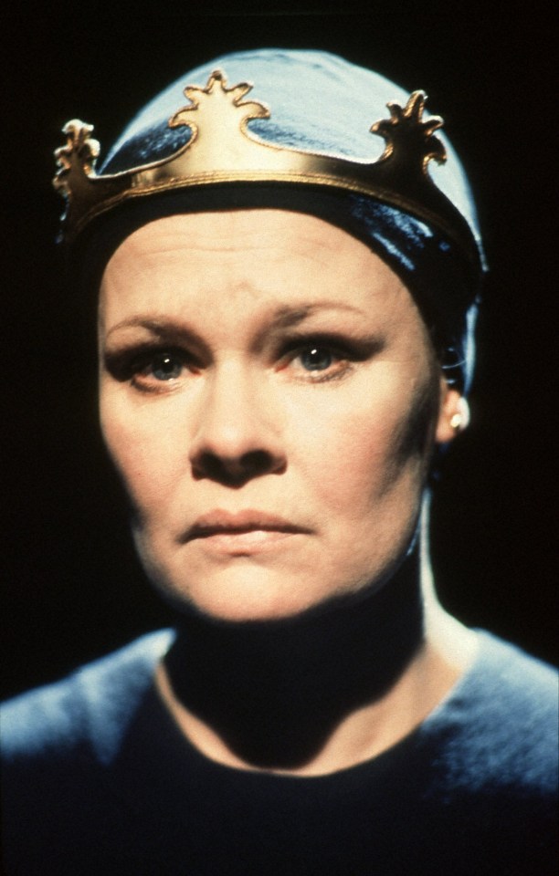 Dame Judy Dench shot to fame for playing Lady Macbeth with the Royal Shakespeare Company