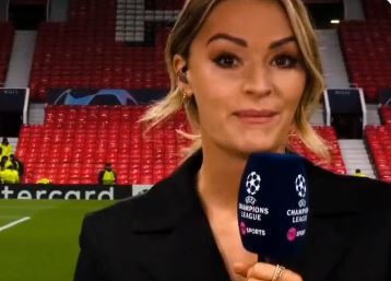 Laura Woods was getting ready to present TNT Sports' Champions League coverage