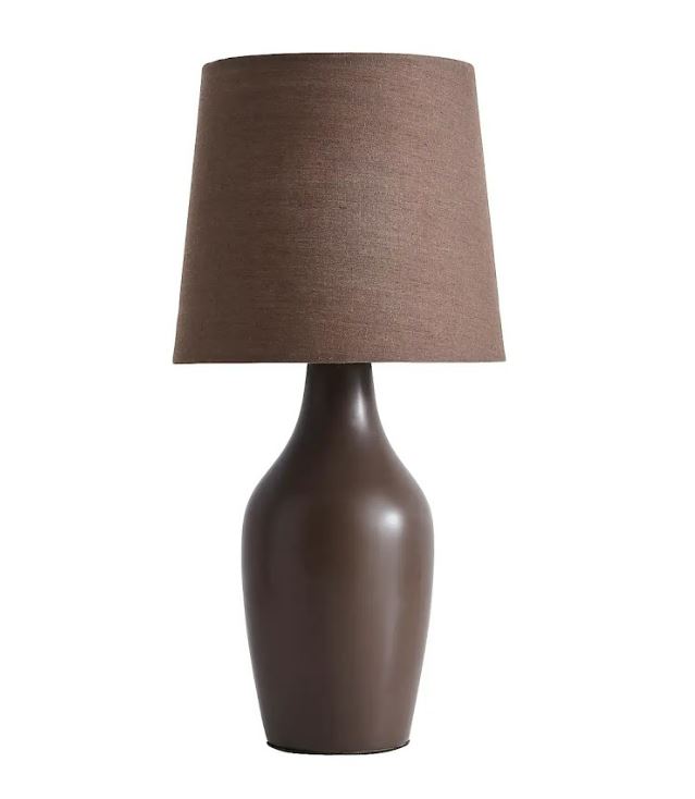 This Ava stoneware table lamp was £8, now £5.60 at Dunelm