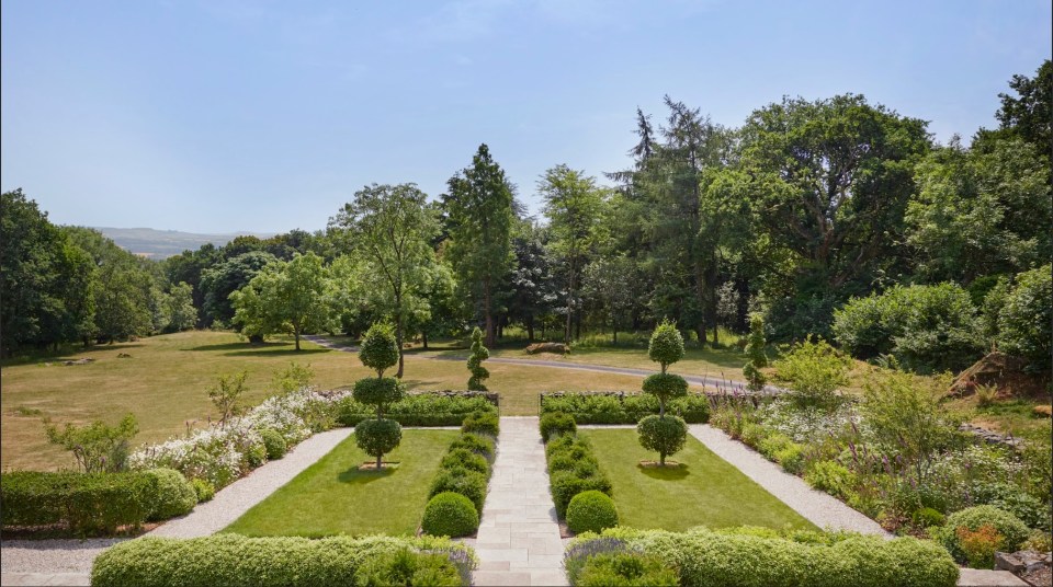 It also boasts landscaped gardens