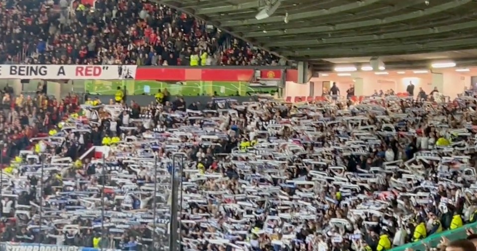 Copenhagen fans also joined in with the chants