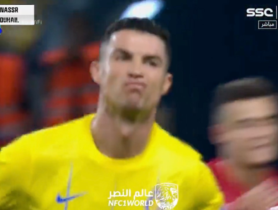 Was there even a hint of smugness about Ronaldo’s reaction?