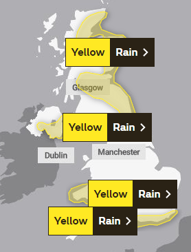 There are seven new weather alerts in place for wind and rain stretching into next week