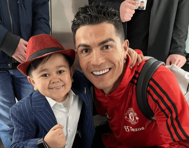 Rozik has previously met his idol Cristiano Ronaldo