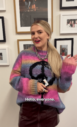 Lucy Fallon is back on the Coronation Street set