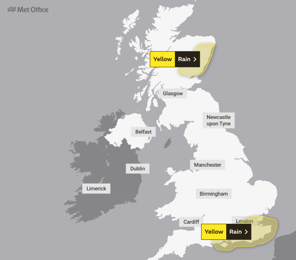 Weather warnings are in place until Sunday