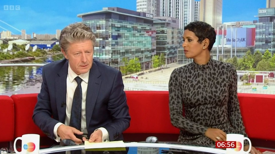 Naga Munchetty shocked Charlie Stayt when she called him by a brutal nickname during this morning's show