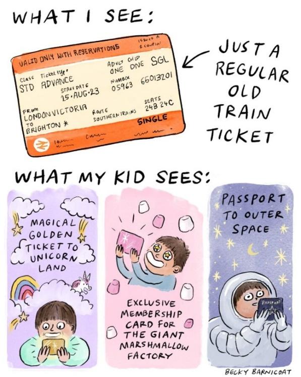 National Rail has partnered with illustrator Becky Barnicoat to mark the half-term fun