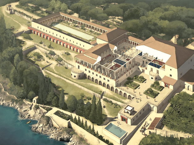 The scrolls are believed to have been stored in an enormous villa, once owed by the father-in-law of Julis Caesar