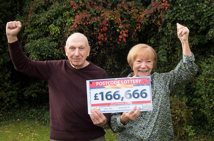 Tony Saunders and his wife Jackie scooped £166k because of their two tickets