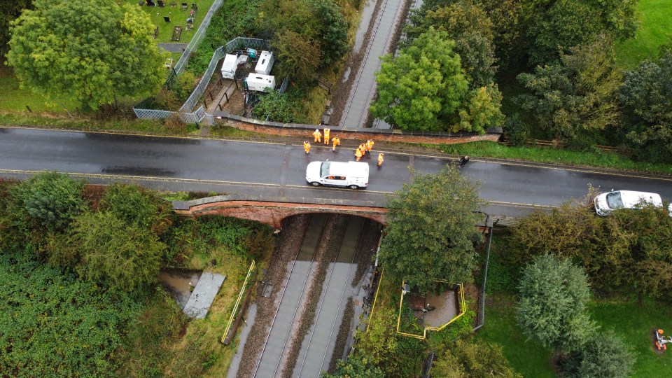 Animals, woman, and children were seen being rescued by Derbyshire fire and rescue today