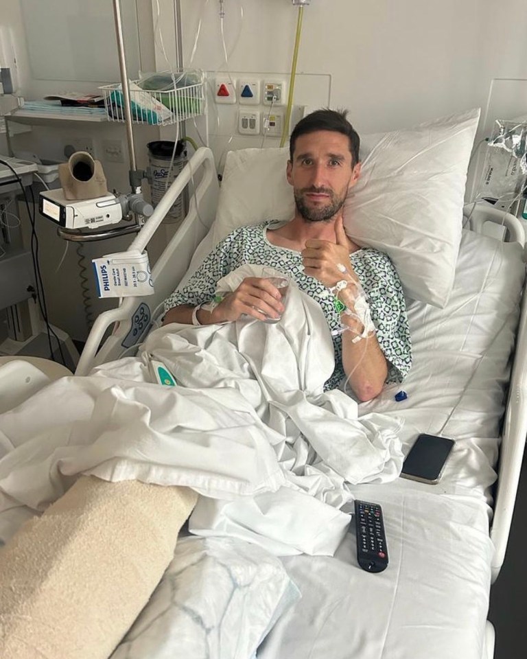 Chris Basham has shared an update on his horrific injury from hospital