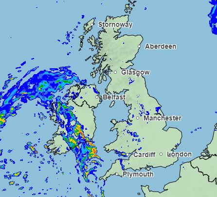 More rain will sweep across the UK later today