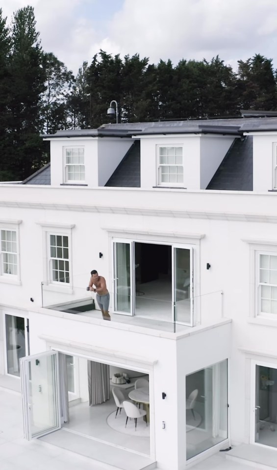 Mark Wright has given a topless tour of £3.5million Essex mansion